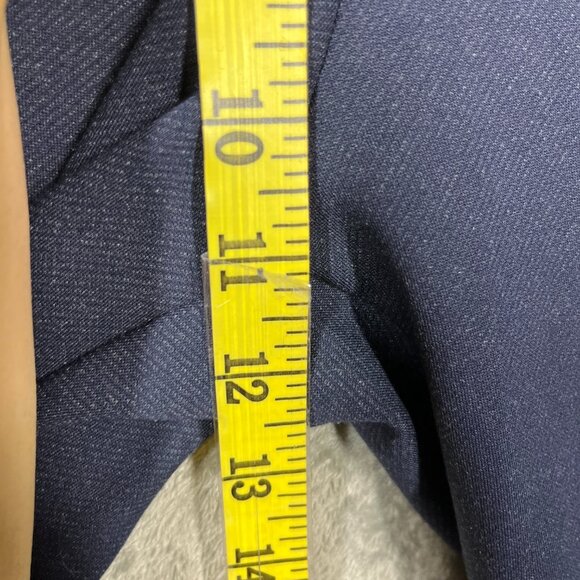 Athleta Venice Heathered Pintuck Pant Womens Medium Blue Straight Leg Stretch - Picture 5 of 7